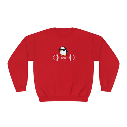 Adélie The Flippin Penguin. Unisex NuBlend® Crewneck Sweatshirt