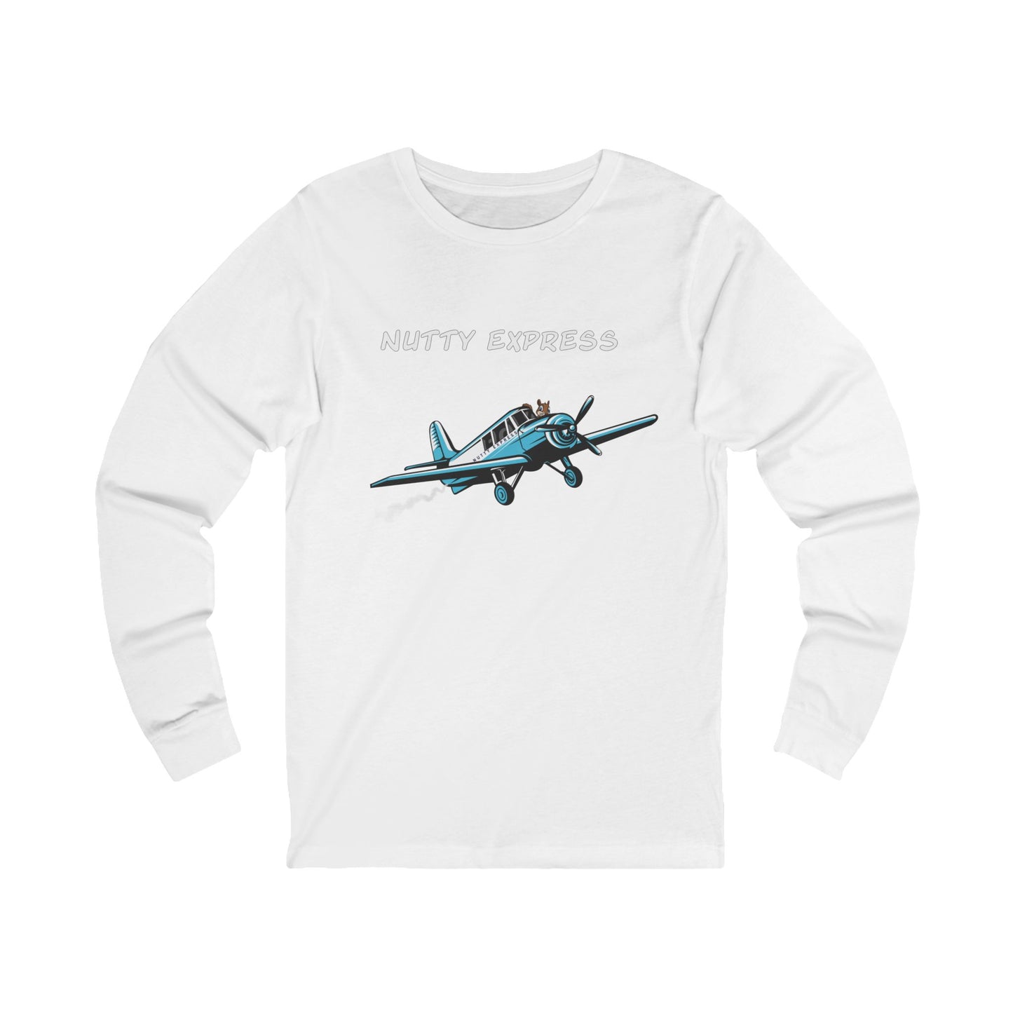 Nutty's Express Delivery. Always On-Time.  Unisex Jersey Long Sleeve Tee.