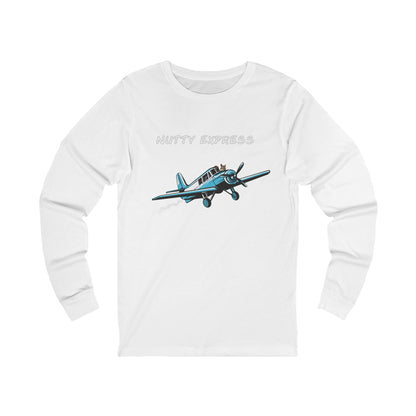 Nutty's Express Delivery. Always On-Time.  Unisex Jersey Long Sleeve Tee.