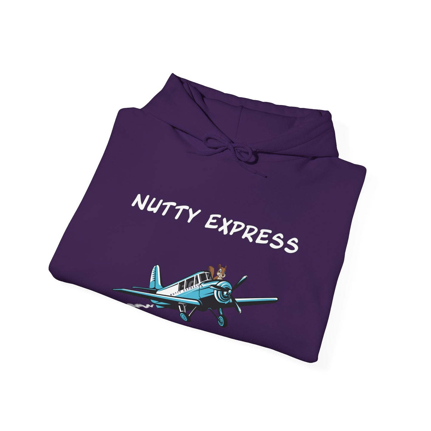 Nutty's Express Delivery. Always On-Time. Unisex Hooded Sweatshirt.