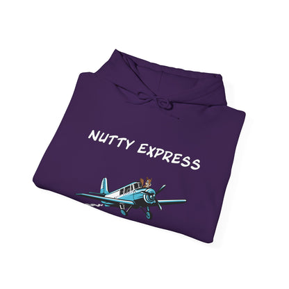 Nutty's Express Delivery. Always On-Time. Unisex Hooded Sweatshirt.