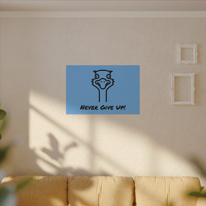 Oscar The Ostrich and JimmyV Never Gave Up. Canvas Gallery Wraps