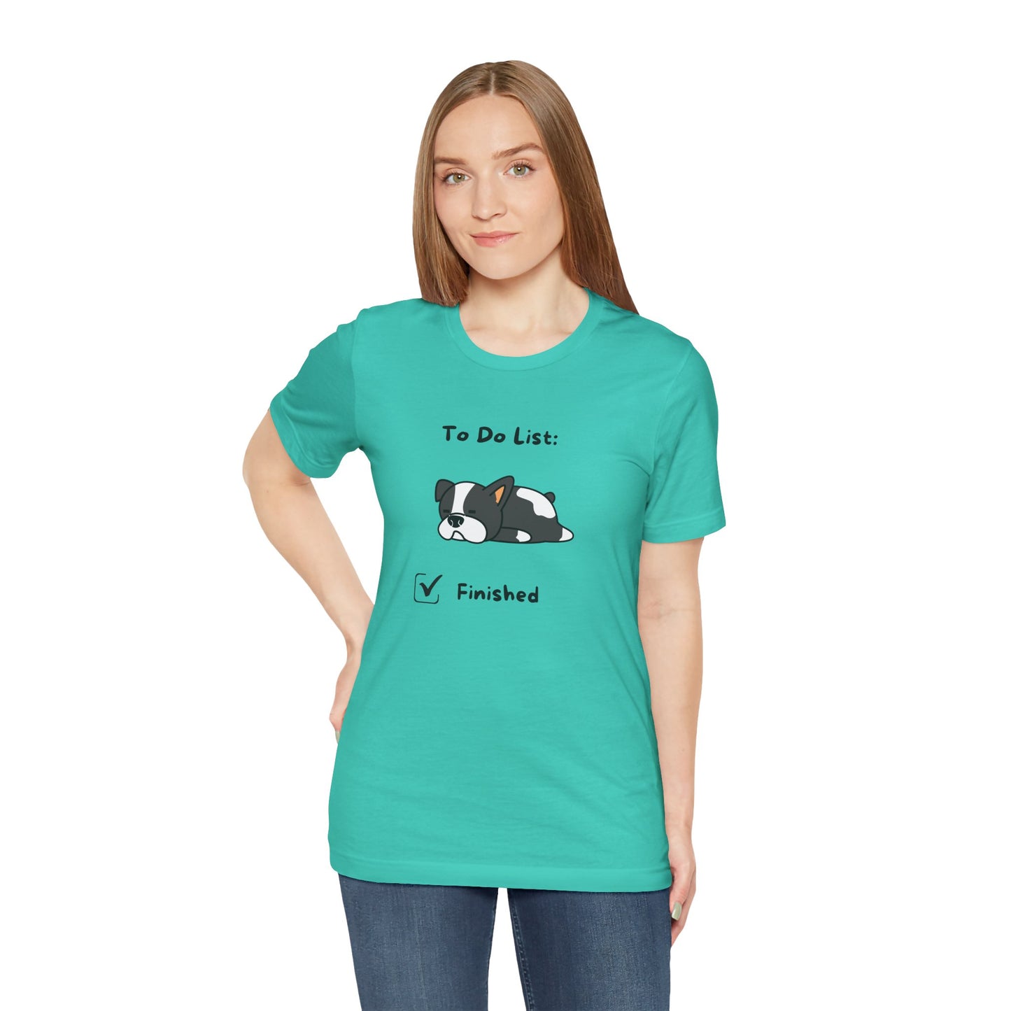 To Do List. Finished. Unisex Jersey Short Sleeve Tee