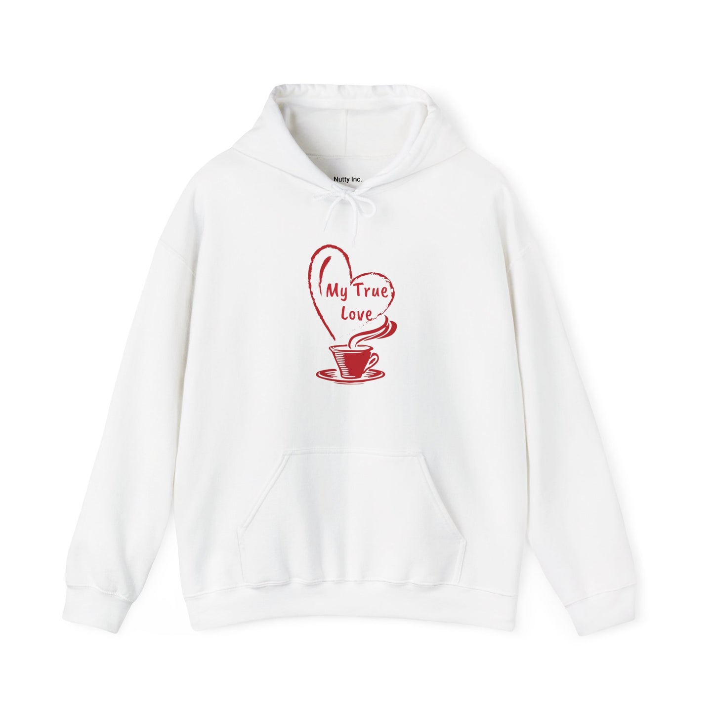 I Heart Coffee. Red. Unisex Hooded Sweatshirt.