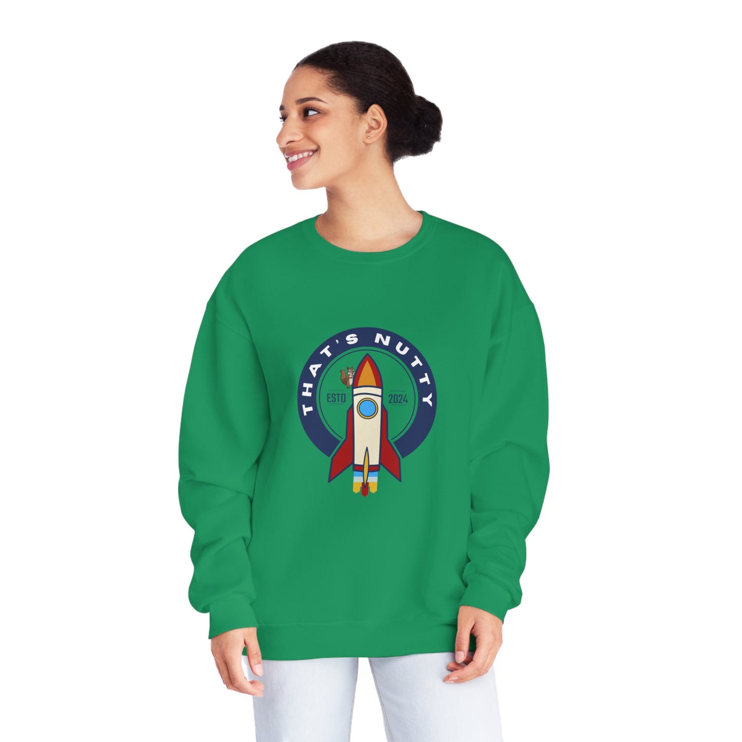 That's Nutty On A Rocket Ship..  Unisex NuBlend® Crewneck Sweatshirt