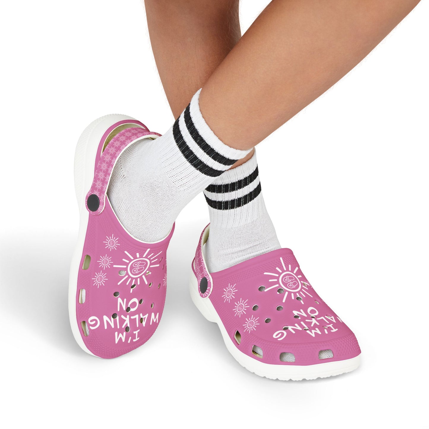 I'm Walking On Sunshine Rubber Clogs for Girls