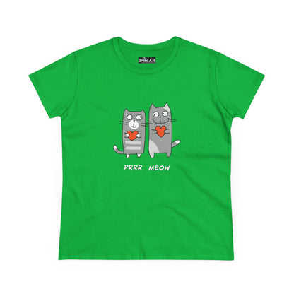 Happy Cat's. Prrr Meow. Women's Midweight Cotton Tee