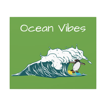 Ocean Vibes. Green Canvas Gallery Wraps