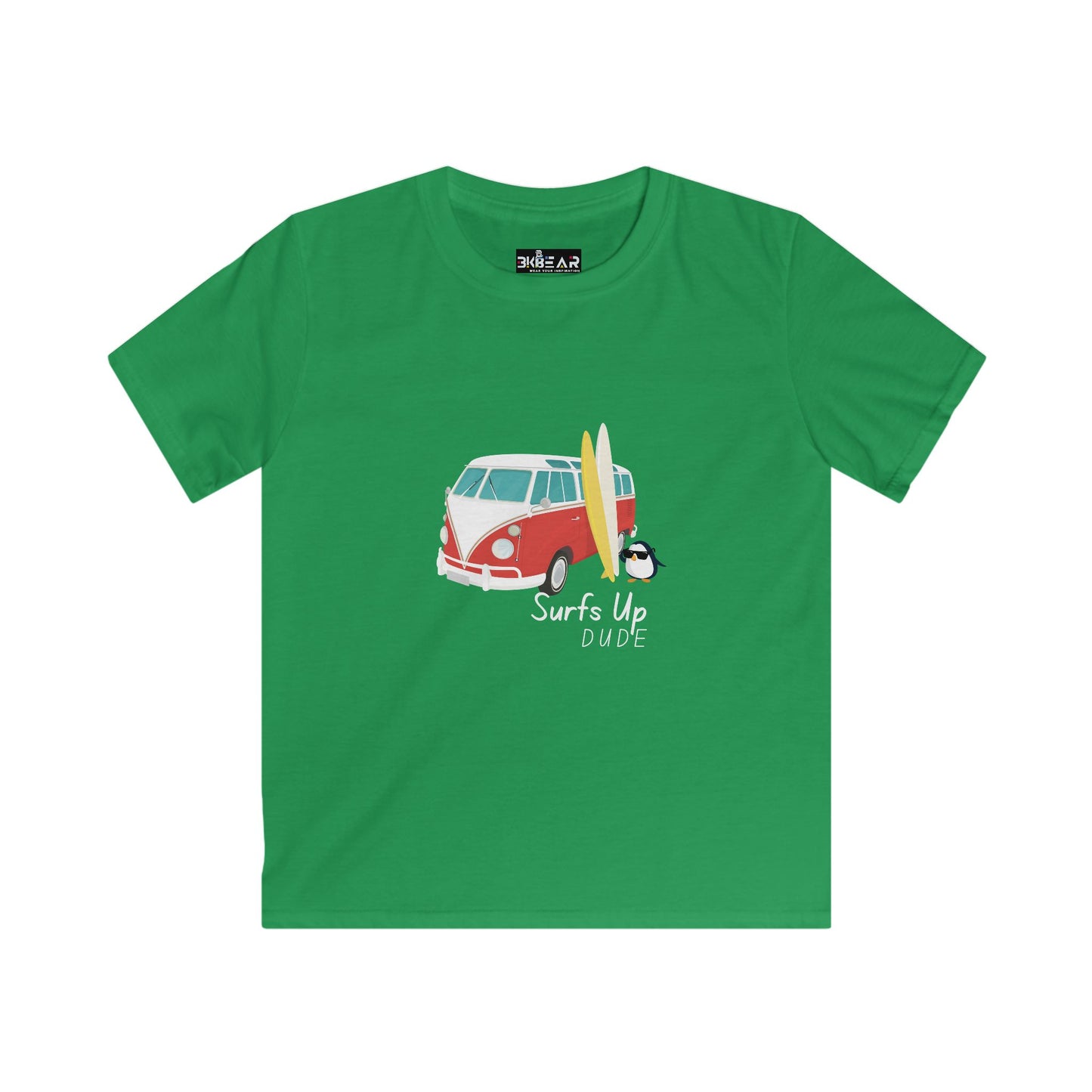 Surf's Up Dude. Kids Softstyle Tee