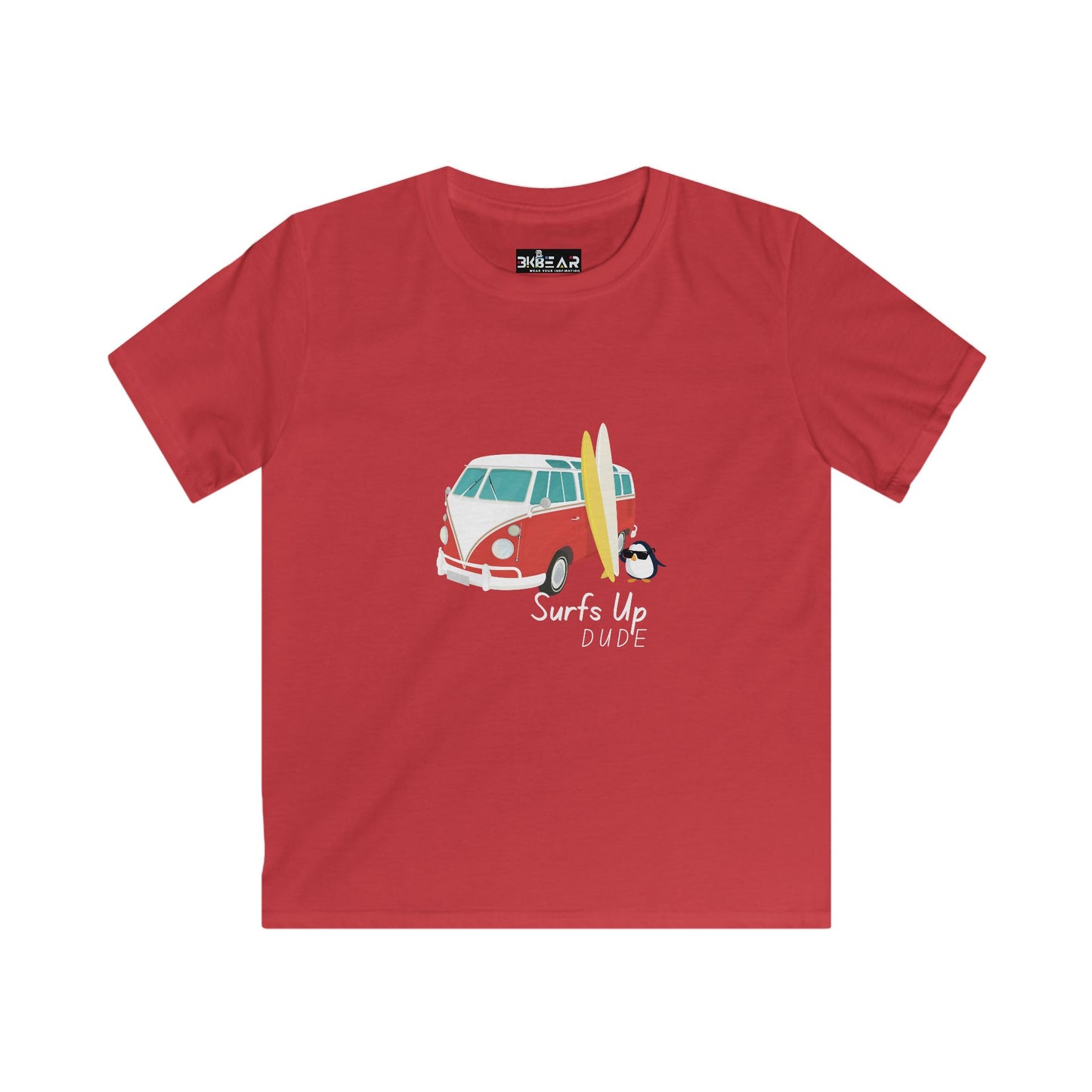 Surf's Up Dude. Kids Softstyle Tee