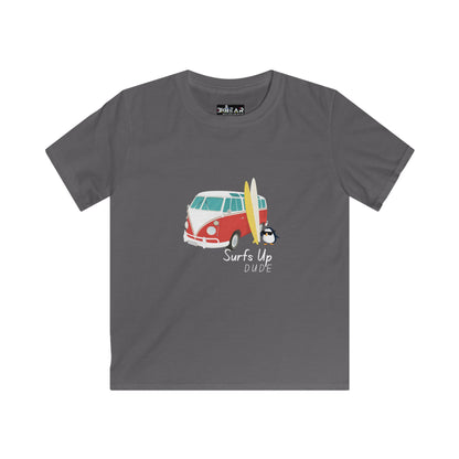 Surf's Up Dude. Kids Softstyle Tee
