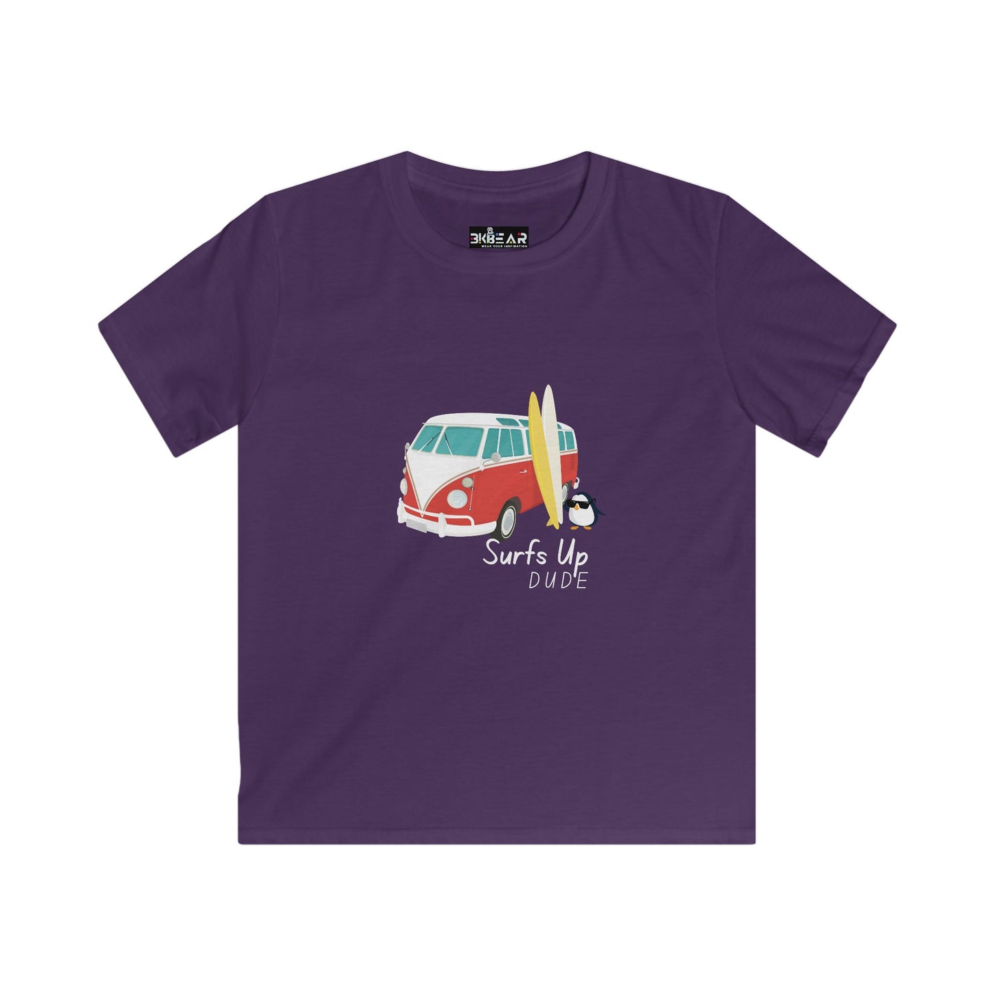 Surf's Up Dude. Kids Softstyle Tee