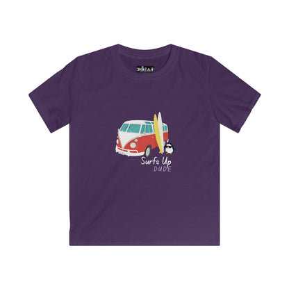 Surf's Up Dude. Kids Softstyle Tee