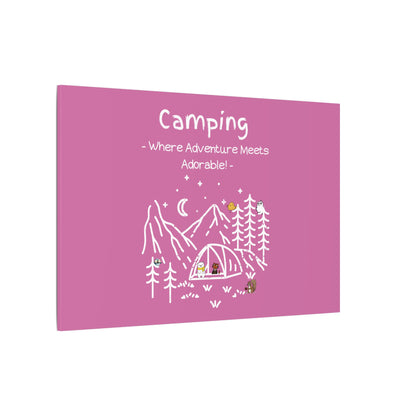 Camping. Where Adventure Meets Cuteness. Canvas Gallery Wraps