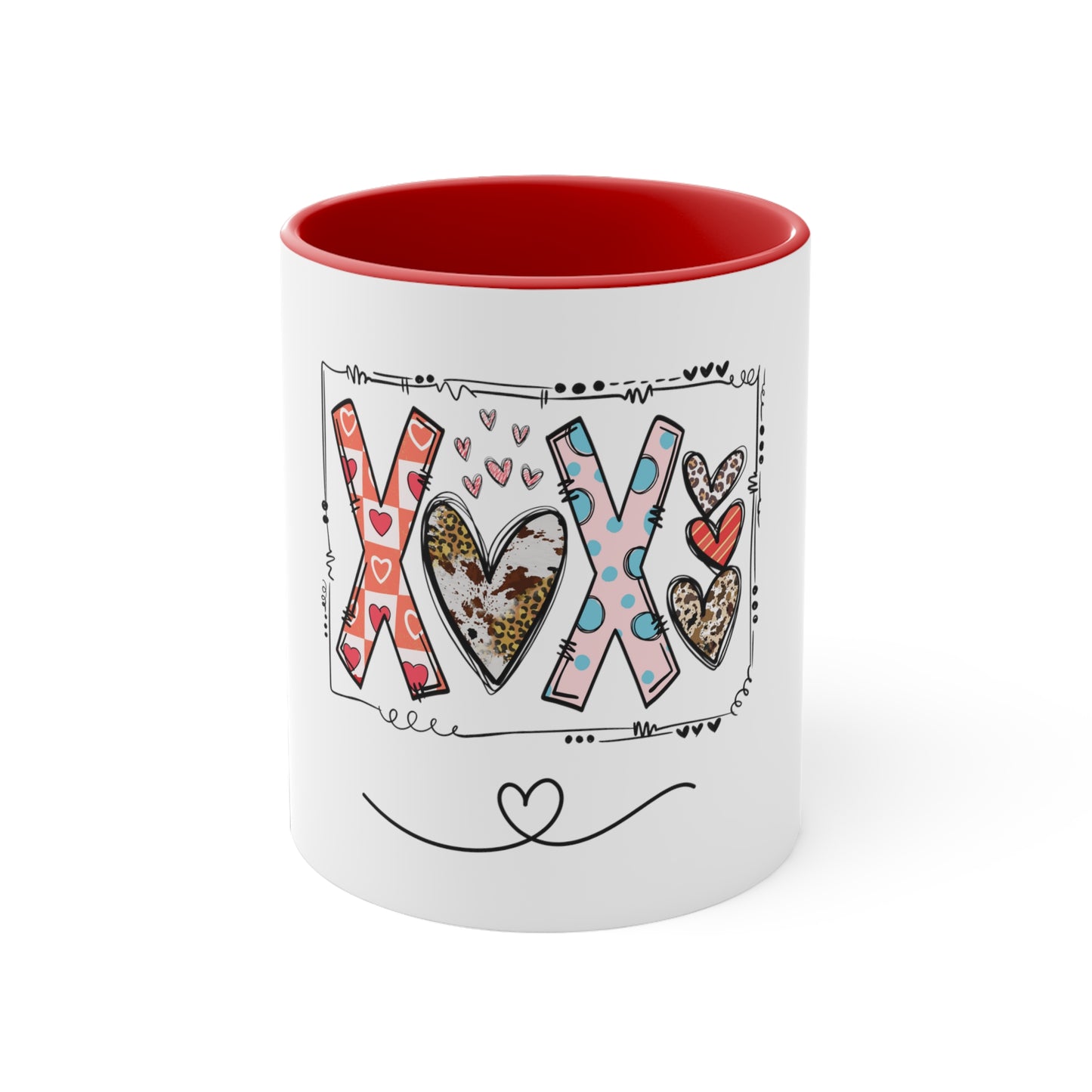 Sign of Love. XOXO. Accent Coffee Mug, 11oz