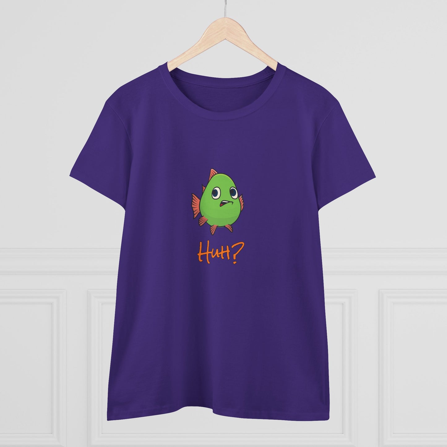 Fish In Total Disbelief. Women's Midweight Cotton Tee
