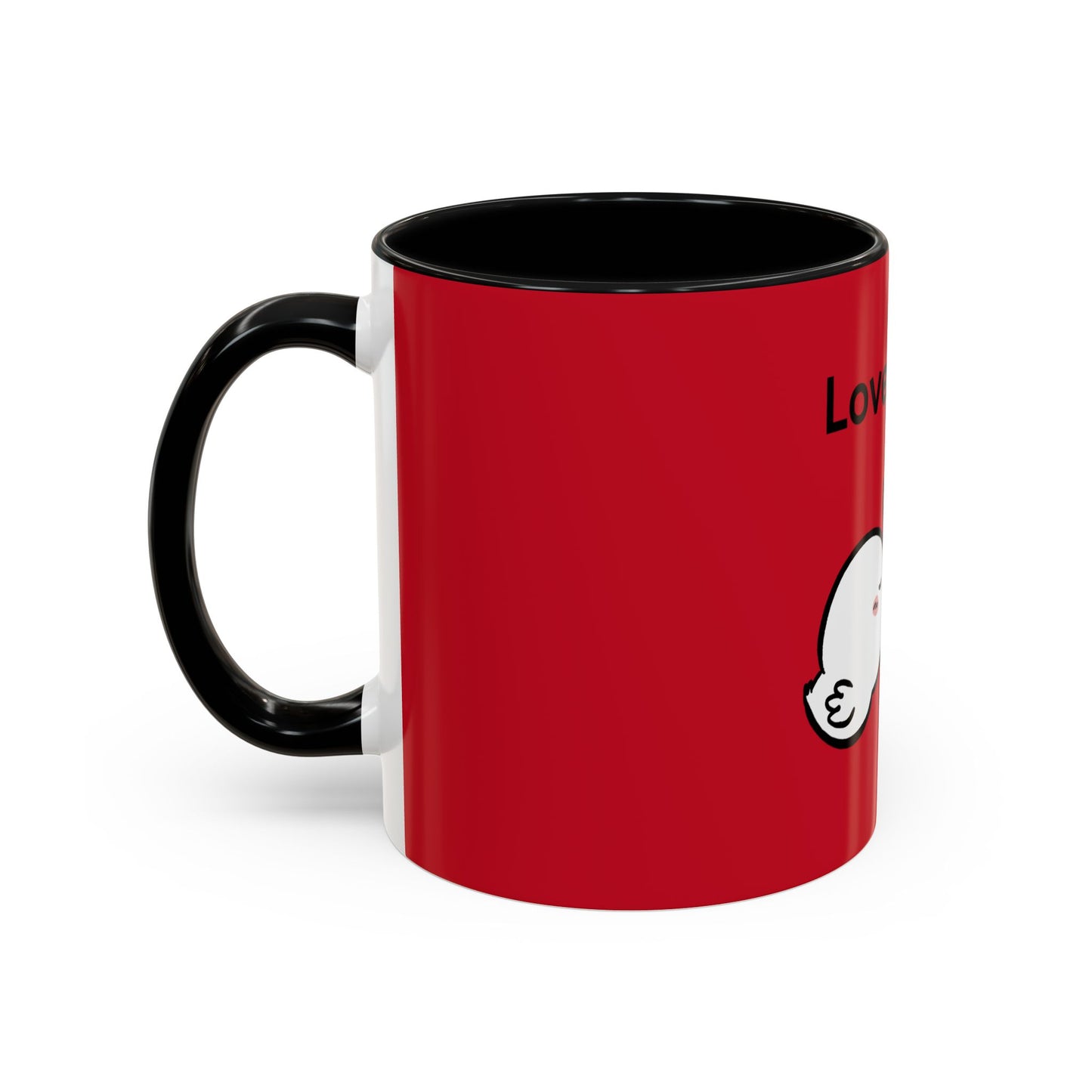 Love Birds Cute Design. Cartoon Mug, 11oz