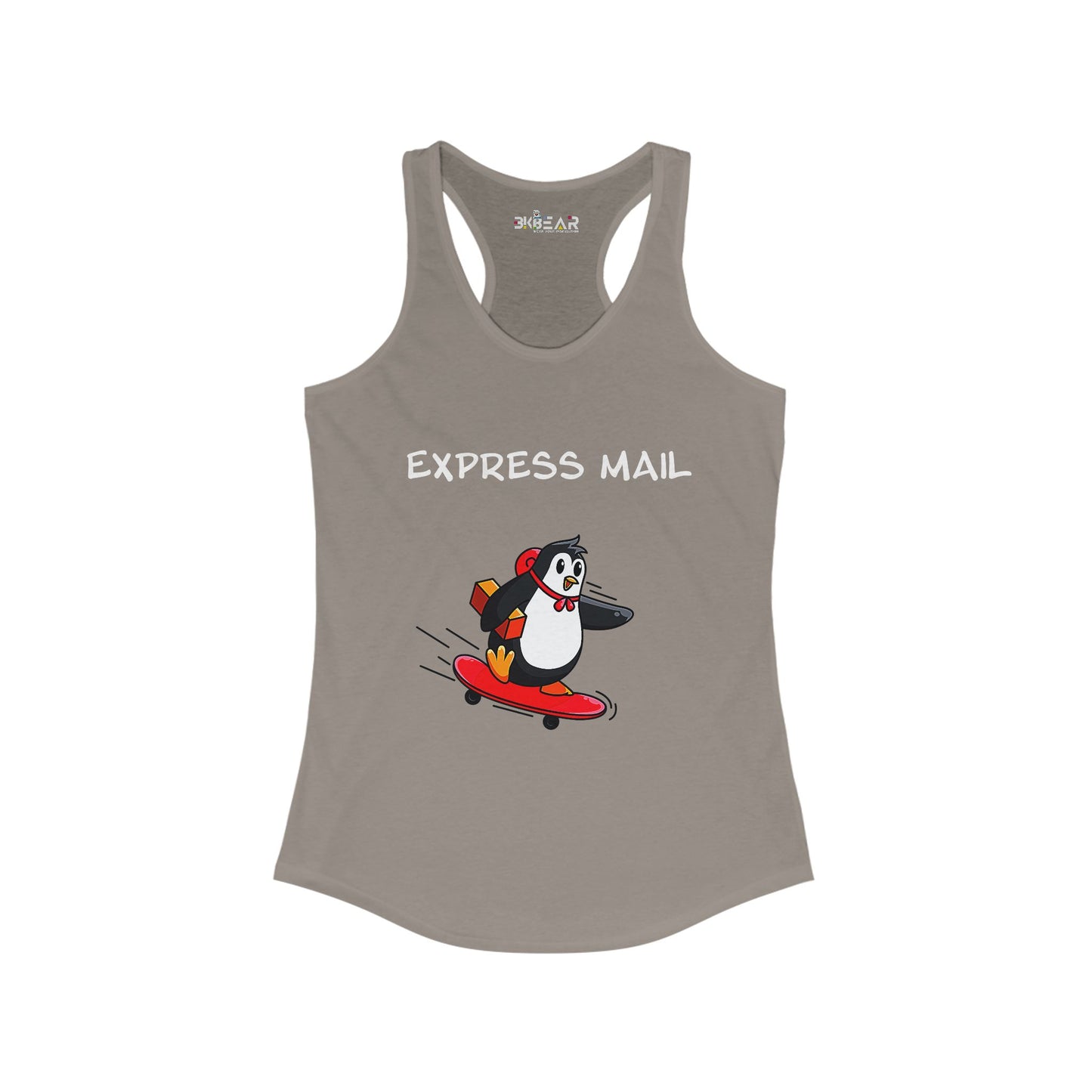 Express Mail. Women's Ideal Racerback Tank