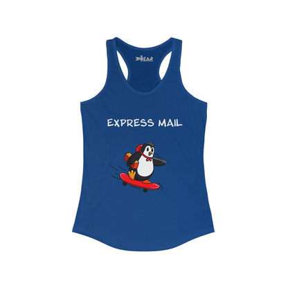 Express Mail. Women's Ideal Racerback Tank