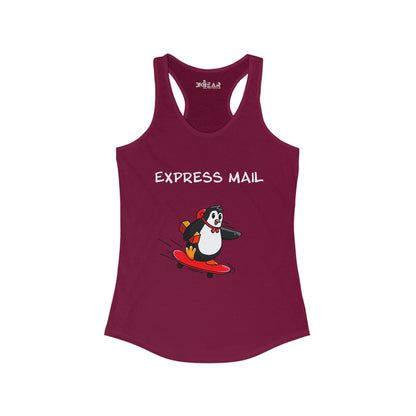 Express Mail. Women's Ideal Racerback Tank