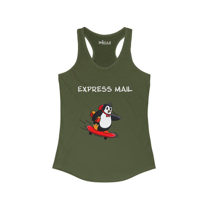Express Mail. Women's Ideal Racerback Tank