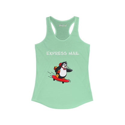Express Mail. Women's Ideal Racerback Tank
