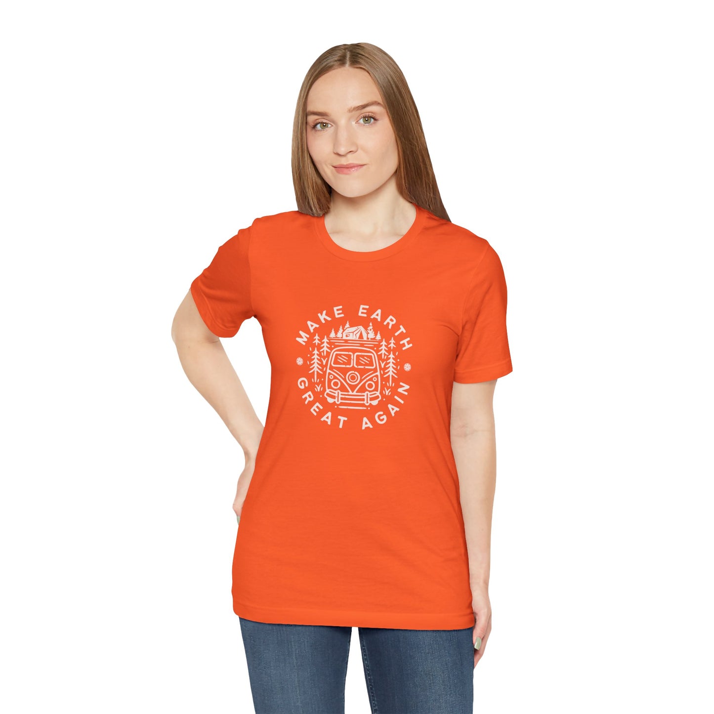 Make Earth Great Again. Relaxed mind. Unisex Jersey Short Sleeve Tee