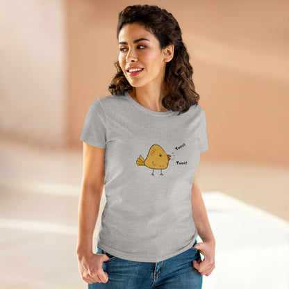 Tweet. Tweet. Women's Midweight Cotton Tee