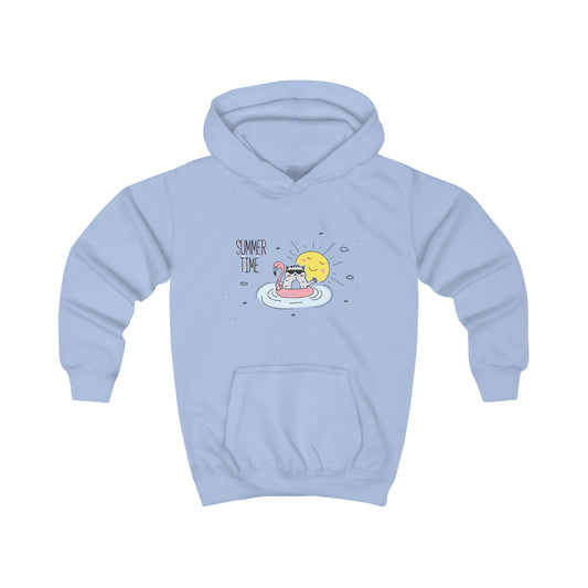 Jingles The Summertime Cat. Kids Hoodie