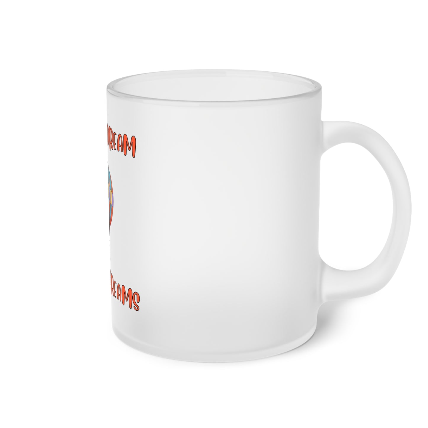 Time To Dream Big Dreams. Bunny. Frosted Glass Mug