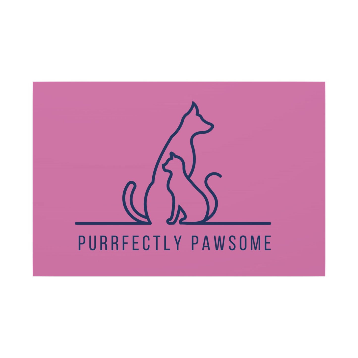 Purrfectly Pawsome. Canvas Gallery Wraps