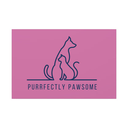 Purrfectly Pawsome. Canvas Gallery Wraps
