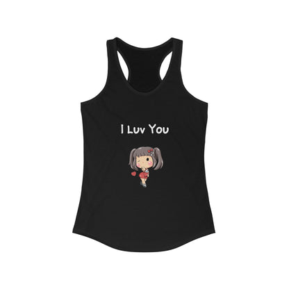 I Luv You. Women's Ideal Racerback Tank