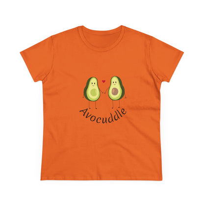 Avocuddle. Women's Midweight Cotton Tee