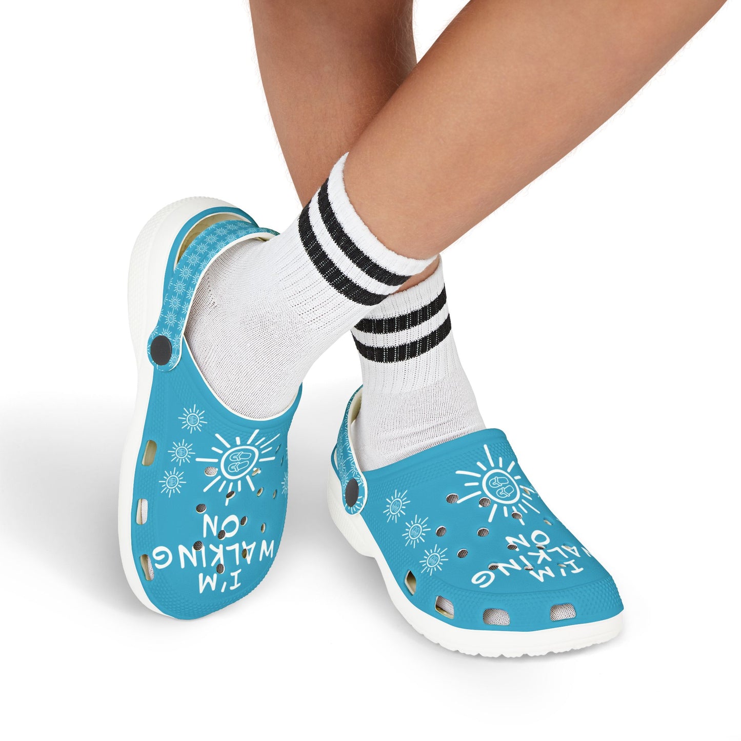 I'm Walking On Sunshine Rubber Clogs for Girls