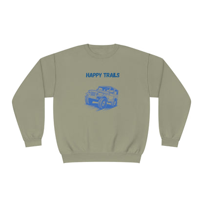 Exploring Happy Trails In a Jeep. Unisex NuBlend® Crewneck Sweatshirt