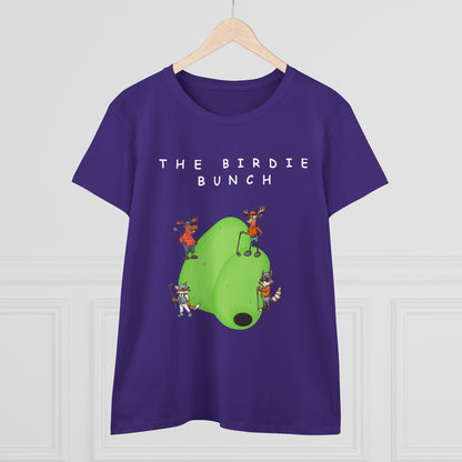 The Birdie Bunch.  Midweight Women's Cotton Tee.