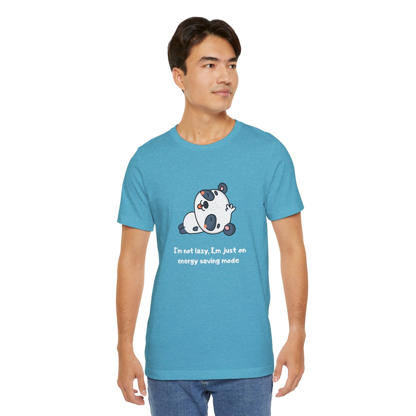 I'm Not Sleeping I'm on Energy Saving Mode. Unisex Jersey Short Sleeve Tee