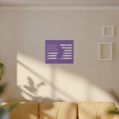 Charlie The American Flag Dog. Canvas Gallery Wraps