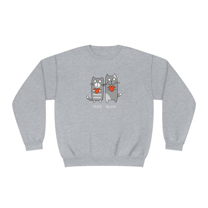 Happy Cat's. Prrr Meow. Unisex NuBlend® Crewneck Sweatshirt