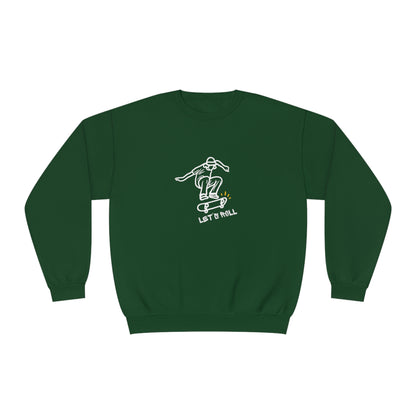 Let's Roll Skateboarder. Unisex NuBlend® Crewneck Sweatshirt