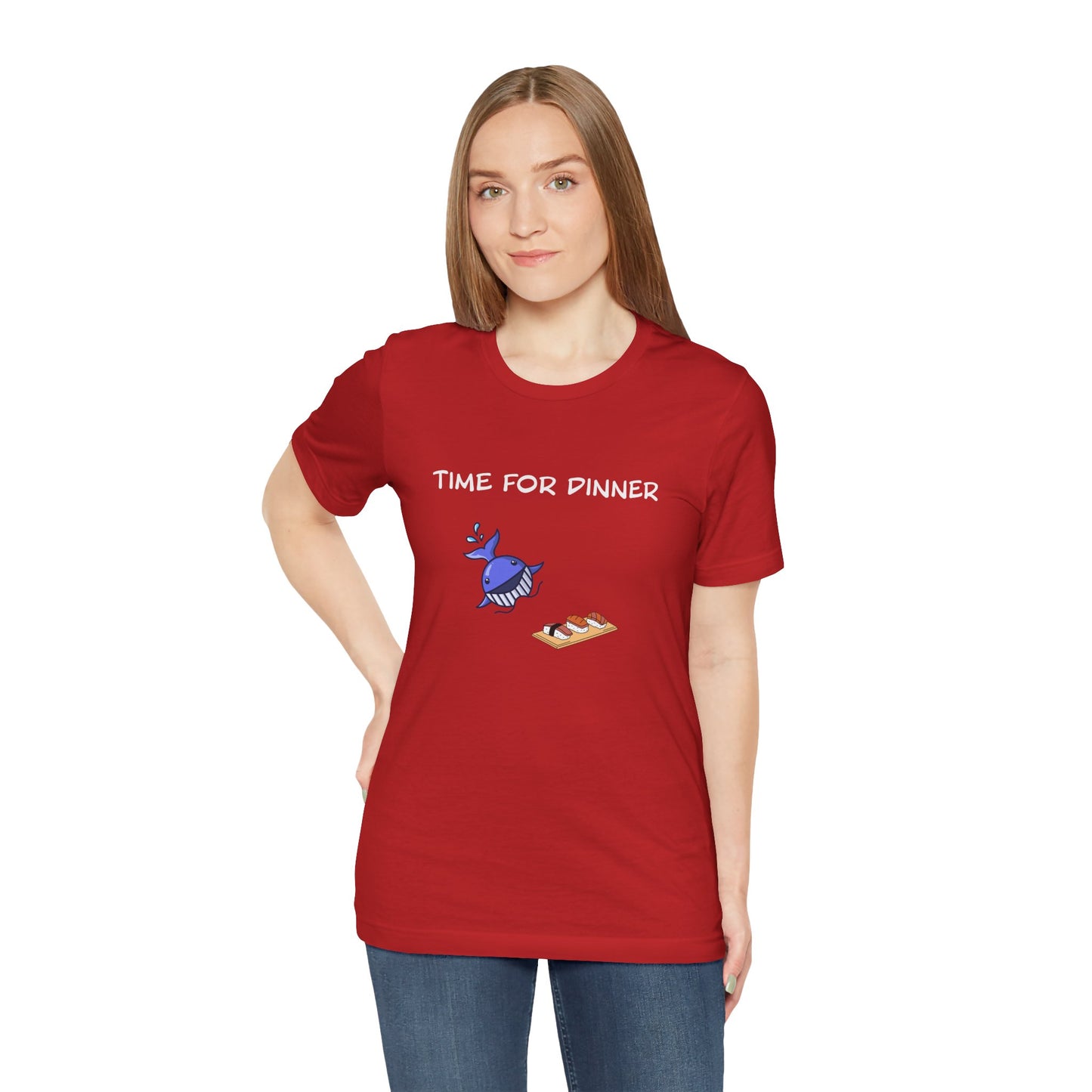 Time For Dinner. Unisex Jersey Short Sleeve Tee