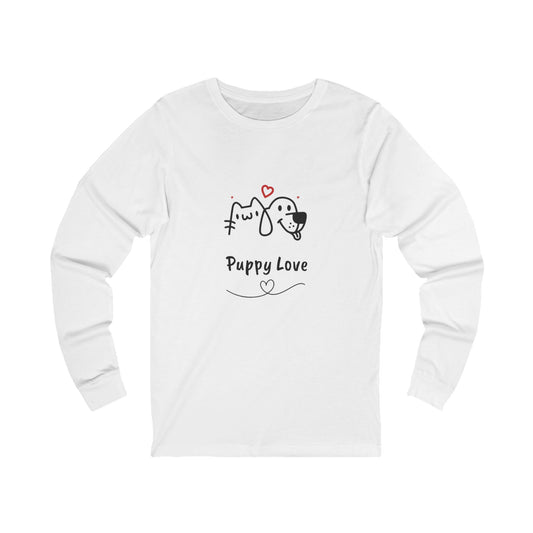 Puppy Love Long Sleeve Tee – Snuggles Optional, Style Required