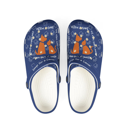 Dogs For A Cause Rubber Clogs. Fetch A Cure Design