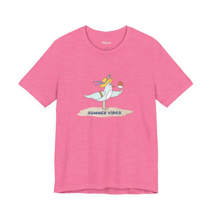 Regal Seagull Summer Vibes. Unisex Jersey Short Sleeve Tee