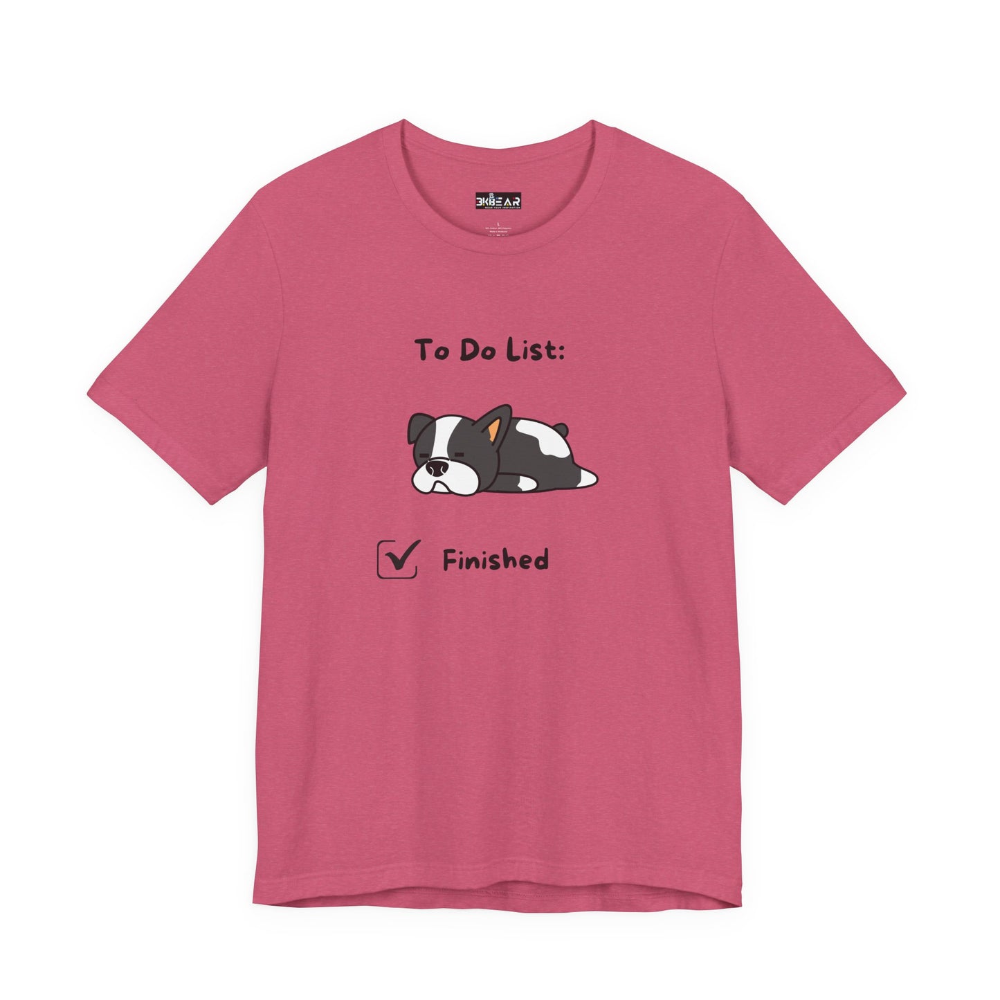 To Do List. Finished. Unisex Jersey Short Sleeve Tee