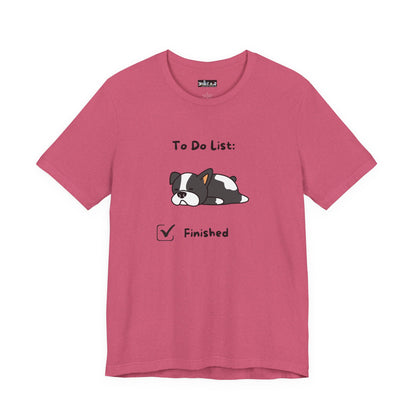 To Do List. Finished. Unisex Jersey Short Sleeve Tee