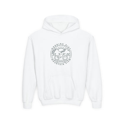 Explorer Mountain View Hoodie - Morning Bike Graphic Design