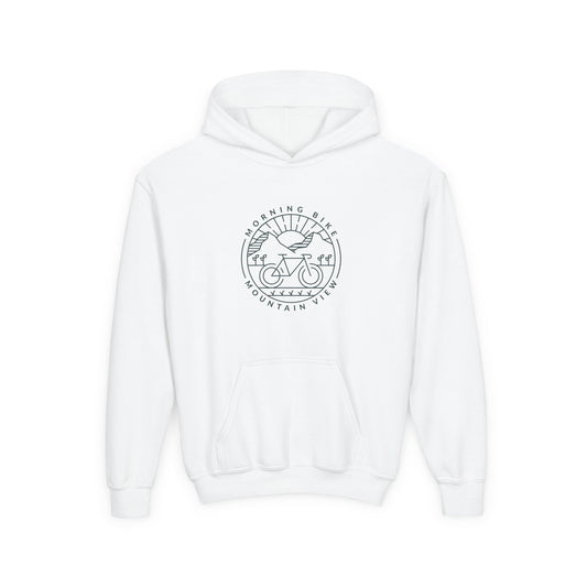 Explorer Mountain View Hoodie - Morning Bike Graphic Design