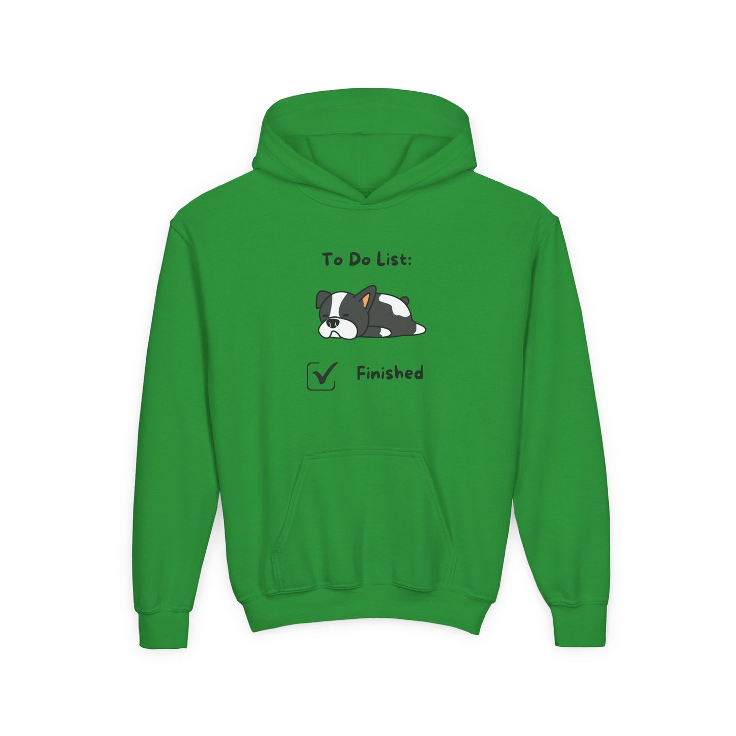 To Do List Finished- Funny Kids Animal Graphic Hoodie